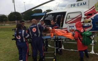 Sob o comando do delegado Arthur Lyra dos Santos, DIOA, realizou o resgate aéreo de um adolescente de 13 anos picado por uma cobra peçonhenta.