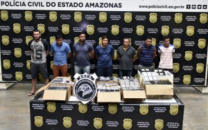 Presos durante operação do DRCO. Foto: Erlon Rodrigues/PC-AM